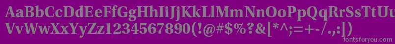 Więcej informacji o czcionce UtopiastdBold Czcionka UtopiastdBold – szare czcionki na fioletowym tle