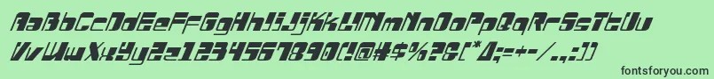 Drosselmeyerital Font – Black Fonts on Green Background