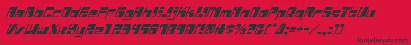 Drosselmeyerital Font – Black Fonts on Red Background