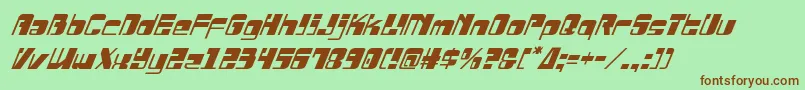 Шрифт Drosselmeyerital – коричневые шрифты на зелёном фоне