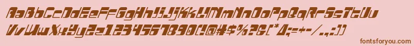 Drosselmeyerital Font – Brown Fonts on Pink Background