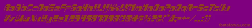 Drosselmeyerital Font – Brown Fonts on Purple Background