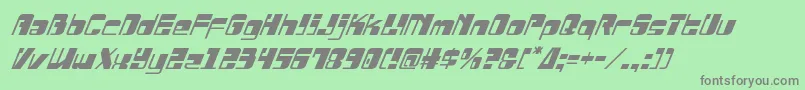 Drosselmeyerital Font – Gray Fonts on Green Background