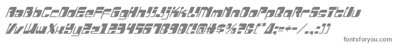 Drosselmeyerital-fontti – harmaat kirjasimet valkoisella taustalla