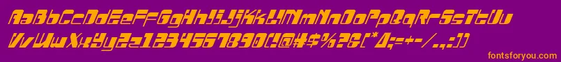 Drosselmeyerital Font – Orange Fonts on Purple Background