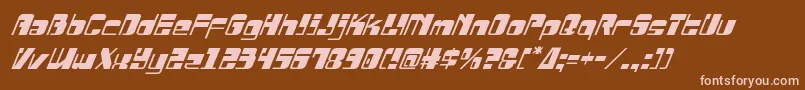 Drosselmeyerital Font – Pink Fonts on Brown Background