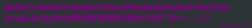 Drosselmeyerital Font – Purple Fonts on Black Background