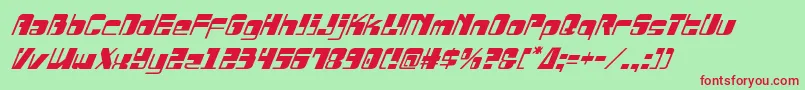 Drosselmeyerital Font – Red Fonts on Green Background