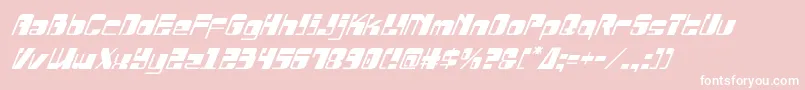 Drosselmeyerital Font – White Fonts on Pink Background