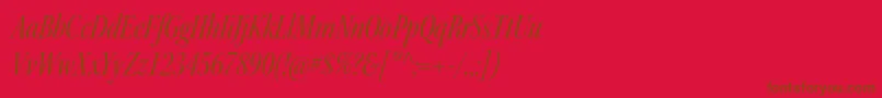 KeplerstdCnitdisp Font – Brown Fonts on Red Background