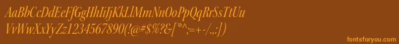 KeplerstdCnitdisp Font – Orange Fonts on Brown Background