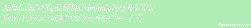 KeplerstdCnitdisp Font – White Fonts on Green Background