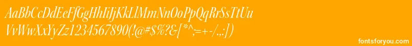 KeplerstdCnitdisp Font – White Fonts on Orange Background