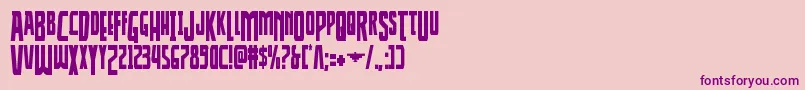 Thunderhawkdropcond Font – Purple Fonts on Pink Background