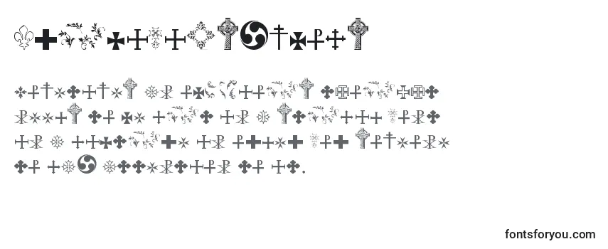 Reseña de la fuente Crucifixsymbols