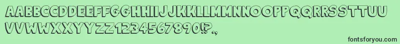 KingOfTheHill Font – Black Fonts on Green Background