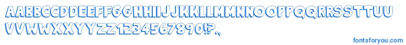 KingOfTheHill Font – Blue Fonts on White Background