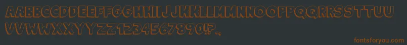 KingOfTheHill Font – Brown Fonts on Black Background