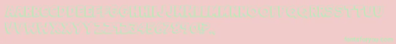 KingOfTheHill Font – Green Fonts on Pink Background