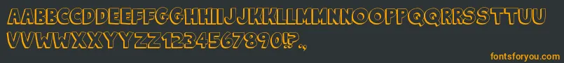 KingOfTheHill Font – Orange Fonts on Black Background