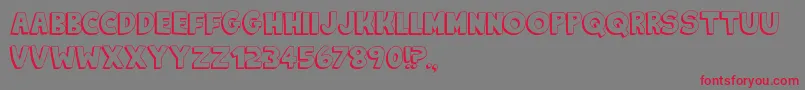Шрифт KingOfTheHill – красные шрифты на сером фоне