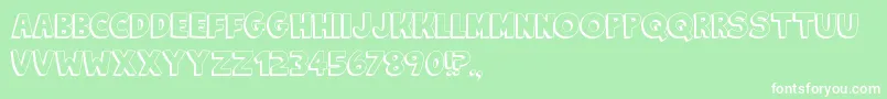 KingOfTheHill Font – White Fonts on Green Background