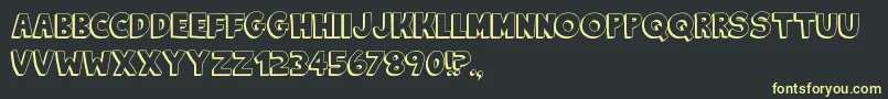 KingOfTheHill Font – Yellow Fonts on Black Background