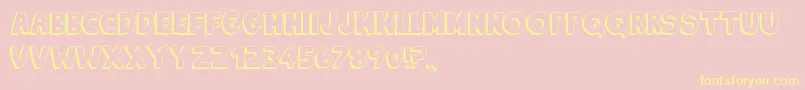 KingOfTheHill Font – Yellow Fonts on Pink Background