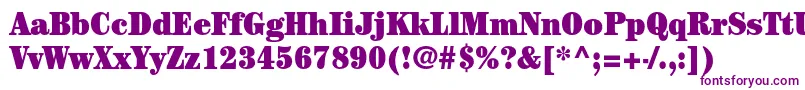 CenturystdUltracondensed Font – Purple Fonts on White Background