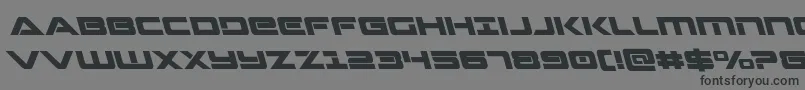 Strikelordleft Font – Black Fonts on Gray Background