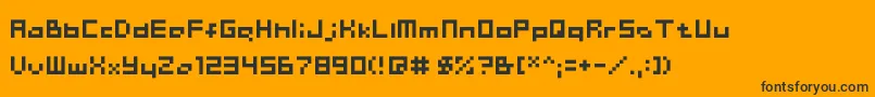 ChainreactBlockBoxter Font – Black Fonts on Orange Background