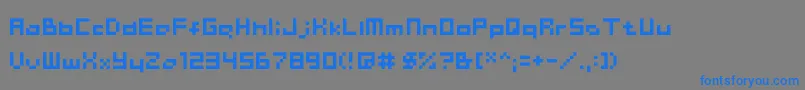 ChainreactBlockBoxter Font – Blue Fonts on Gray Background