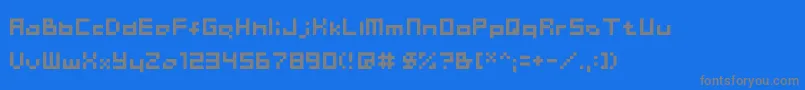 ChainreactBlockBoxter Font – Gray Fonts on Blue Background