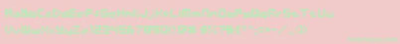 ChainreactBlockBoxter Font – Green Fonts on Pink Background