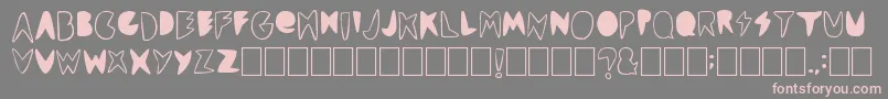 Cordontvfont Font – Pink Fonts on Gray Background