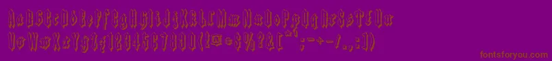 Applesauce09 Font – Brown Fonts on Purple Background