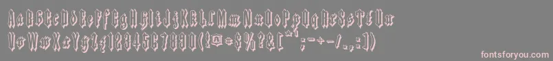 Applesauce09 Font – Pink Fonts on Gray Background