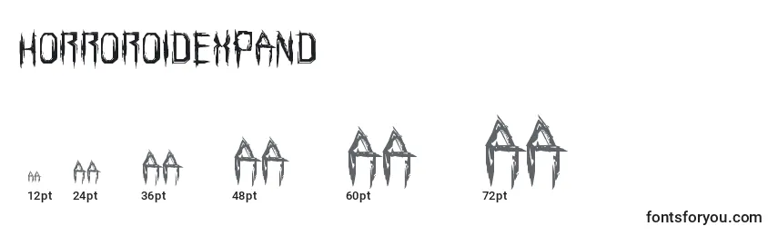 Horroroidexpand Font Sizes