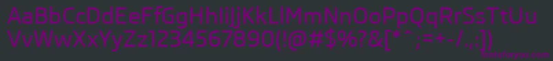 SkodaProMedium Font – Purple Fonts on Black Background