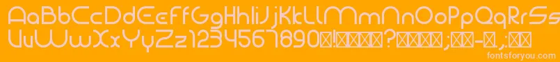 Más sobre la fuente BauhausmodernRegular fuente BauhausmodernRegular – Fuentes Rosadas Sobre Fondo Naranja