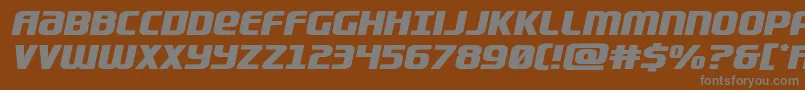 Lightsidercompactexpand Font – Gray Fonts on Brown Background