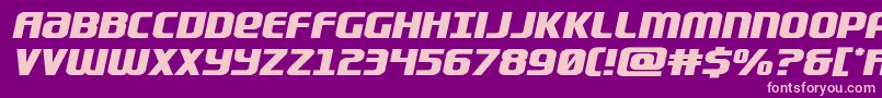 Lightsidercompactexpand Font – Pink Fonts on Purple Background