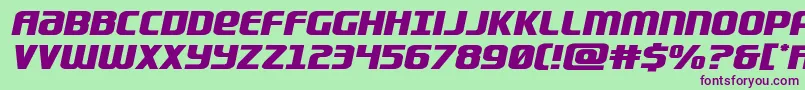 Lightsidercompactexpand Font – Purple Fonts on Green Background