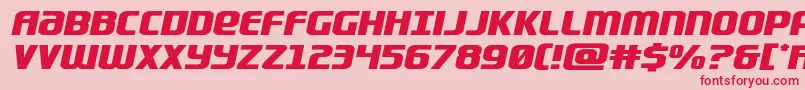 フォントLightsidercompactexpand – ピンクの背景に赤い文字