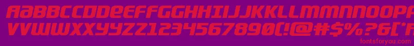 Lightsidercompactexpand Font – Red Fonts on Purple Background