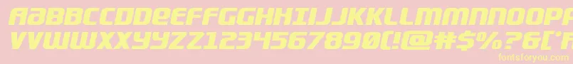 Lightsidercompactexpand Font – Yellow Fonts on Pink Background