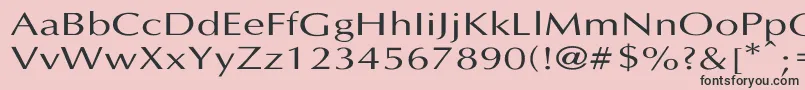 フォントLastUniform – ピンクの背景に黒い文字