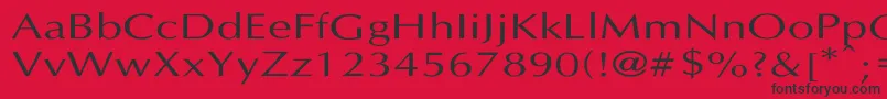 LastUniform Font – Black Fonts on Red Background