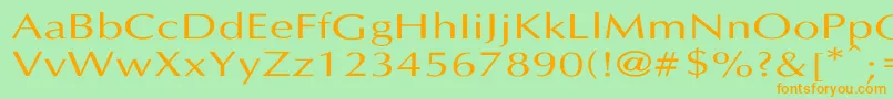 LastUniform Font – Orange Fonts on Green Background