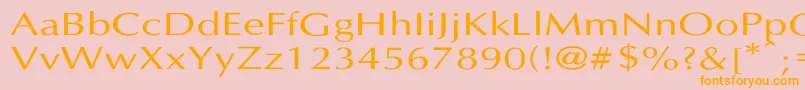 LastUniform Font – Orange Fonts on Pink Background